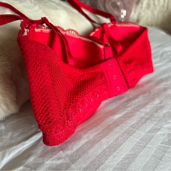 Victoria Secret Very Sexy Balconet Red Lace Bra - Picture 6 of 11